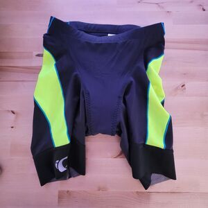 Pearl iZUMi Elite Pursuit Tri Short Cycling Women's SZ Medium Screaming Yellow